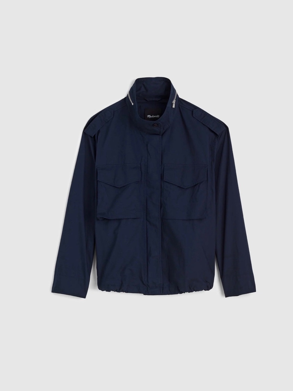 Madewell  Navy Field Jacket with Front Pockets size Large